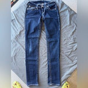 True Religion Women's Dark Blue Skinny Jeans